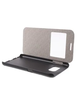 Cover Flip S-View in Ecopelle per Samsung Galaxy S6 G920 (Nero)
