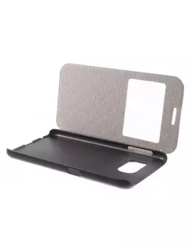 Cover Flip S-View in Ecopelle per Samsung Galaxy S6 G920 Bianco