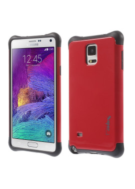 Cover Ibrida in TPU per Samsung Galaxy Note 4 N910 Rosso