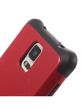 Cover Ibrida in TPU per Samsung Galaxy Note 4 N910 (Rosso)