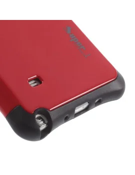 Cover Ibrida in TPU per Samsung Galaxy Note 4 N910 (Rosso)