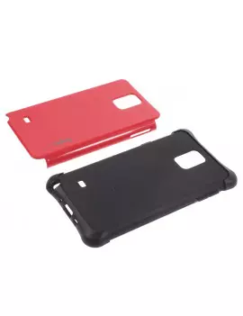 Cover Ibrida in TPU per Samsung Galaxy Note 4 N910 Rosso