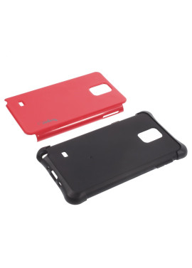 Cover Ibrida in TPU per Samsung Galaxy Note 4 N910 Rosso