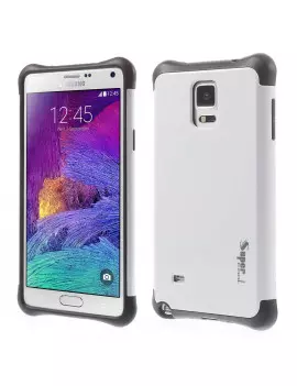 Cover Ibrida in TPU per Samsung Galaxy Note 4 N910 Bianco