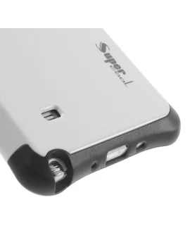 Cover Ibrida in TPU per Samsung Galaxy Note 4 N910 (Bianco)