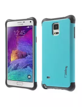 Cover Ibrida in TPU per Samsung Galaxy Note 4 N910 Azzurro
