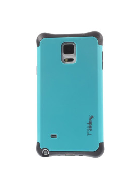 Cover Ibrida in TPU per Samsung Galaxy Note 4 N910 Azzurro