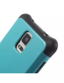 Cover Ibrida in TPU per Samsung Galaxy Note 4 N910 Azzurro