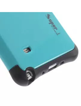 Cover Ibrida in TPU per Samsung Galaxy Note 4 N910 Azzurro