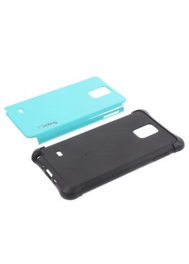 Cover Ibrida in TPU per Samsung Galaxy Note 4 N910 Azzurro