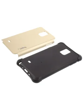 Cover Ibrida in TPU per Samsung Galaxy Note 4 N910 (Oro)