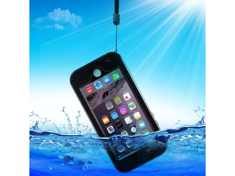 Cover RedPepper Impermeabile Antiurto per iPhone 6 6S (Nero)