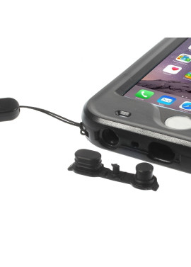 Cover RedPepper Impermeabile Antiurto per iPhone 6 6S (Nero)