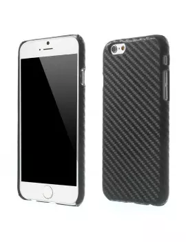 Cover Rigida Carbon Look per iPhone 6 6S (Nero)