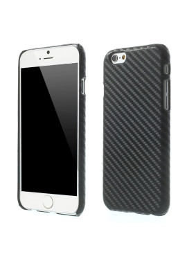 Cover Rigida Carbon Look per iPhone 6 6S (Nero)