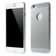 Cover Rigida con Retro in Alluminio per Apple iPhone 6 6S (Argento)