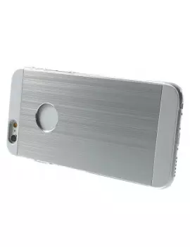 Cover Rigida con Retro in Alluminio per Apple iPhone 6 6S (Argento)