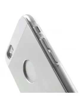 Cover Rigida con Retro in Alluminio per Apple iPhone 6 6S (Argento)