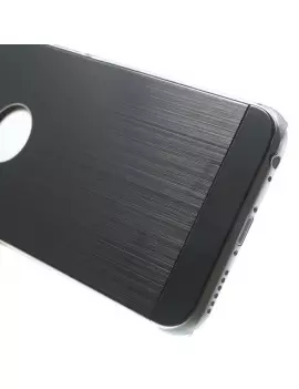 Cover Rigida con Retro in Alluminio per Apple iPhone 6 6S (Nero)