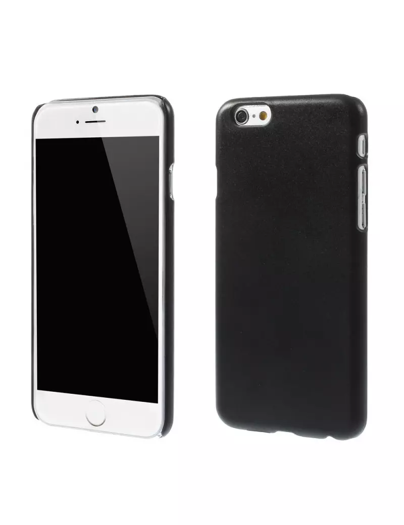 Cover Rigida Satinata in Policarbonato per Apple iPhone 6 6S (Nero)