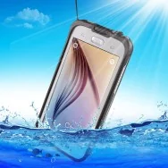Cover RedPepper Impermeabile Waterproof Anti Urto per Samsung S6 G920 (Bianco)