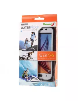 Cover RedPepper Impermeabile Waterproof Anti Urto per Samsung S6 G920 (Bianco)