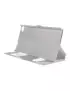 Cover Flip a Portafoglio S-View Effetto Seta per Huawei Ascend P8 (Bianco)