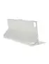 Cover Flip a Portafoglio S-View Effetto Seta per Huawei Ascend P8 (Bianco)
