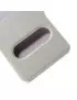 Cover Flip a Portafoglio S-View Effetto Seta per Huawei Ascend P8 (Bianco)