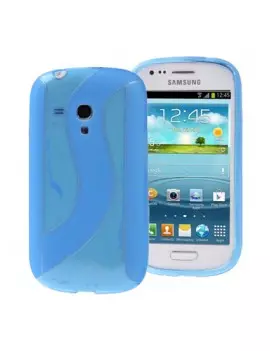 Cover in Silicone per Samsung Galaxy S3 Mini i8190 Blu