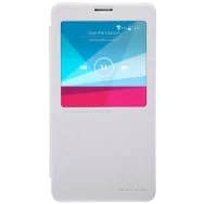 Cover Flip S-View Sparkle in Ecopelle per Samsung Galaxy Note 4 N910 (Bianco)