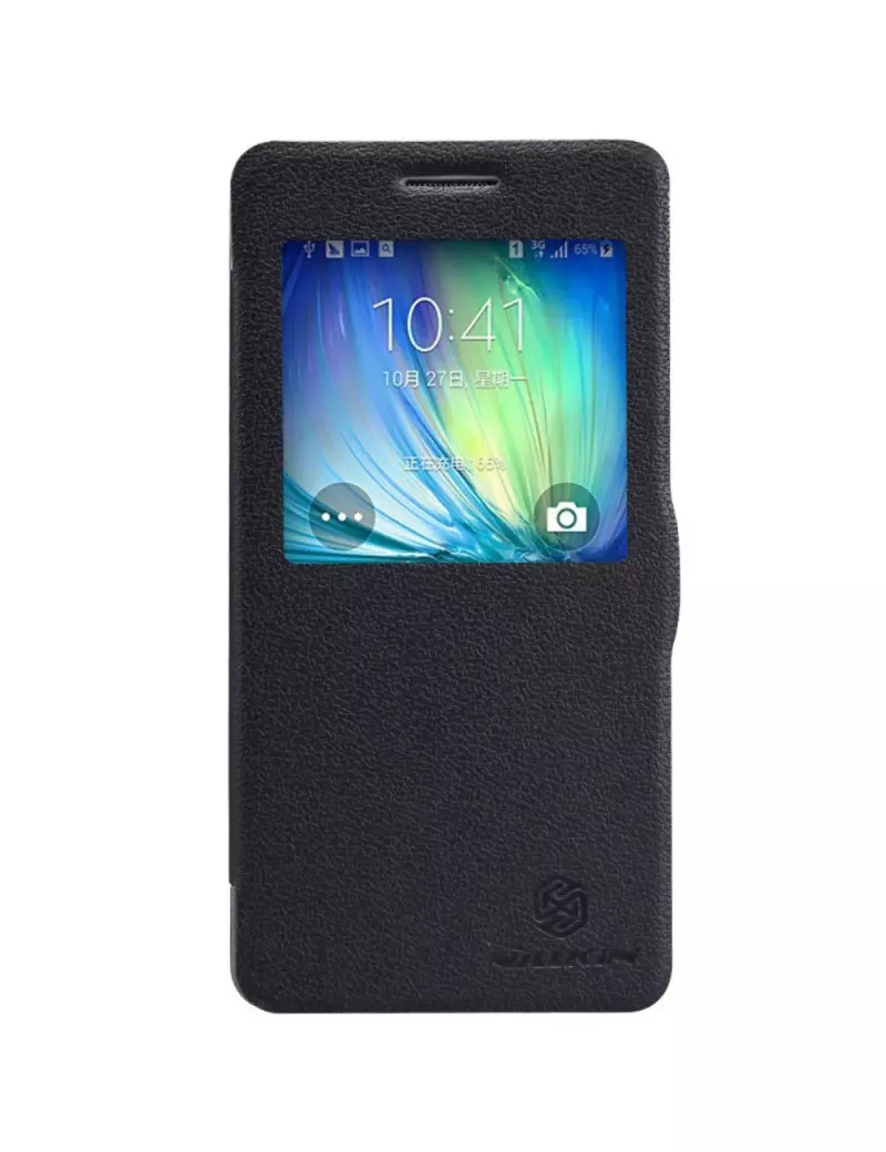 Cover Flip S-View Fresh in Ecopelle per Samsung Galaxy A5 SMA500F Nero