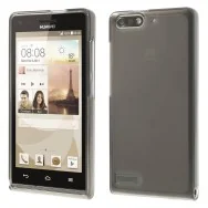 Cover in TPU Morbido per Huawei Ascend G6 3G (Grigio Trasparente)