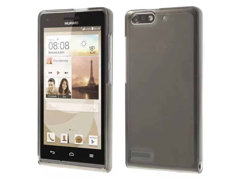 Cover in TPU Morbido per Huawei Ascend G6 3G Grigio Trasparente 5712579091550 Cover in TPU Morbido per Huawei Ascend G6 3G Grigio Trasparente 5712579091550