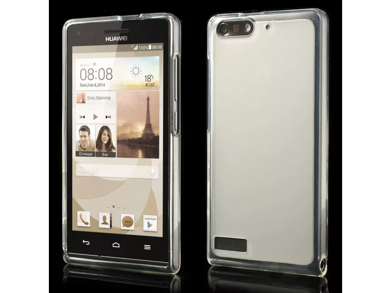 Cover in TPU Morbido per Huawei Ascend G6 3G (Trasparente)