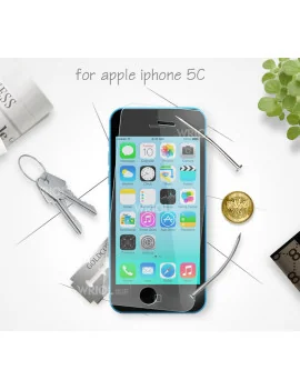 Screen Protector in Vetro Temperato Anti Urto per Apple iPhone 5C