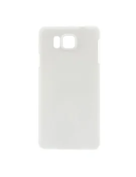 Cover in Gomma Antigraffio per Samsung Galaxy Alpha (Bianco)