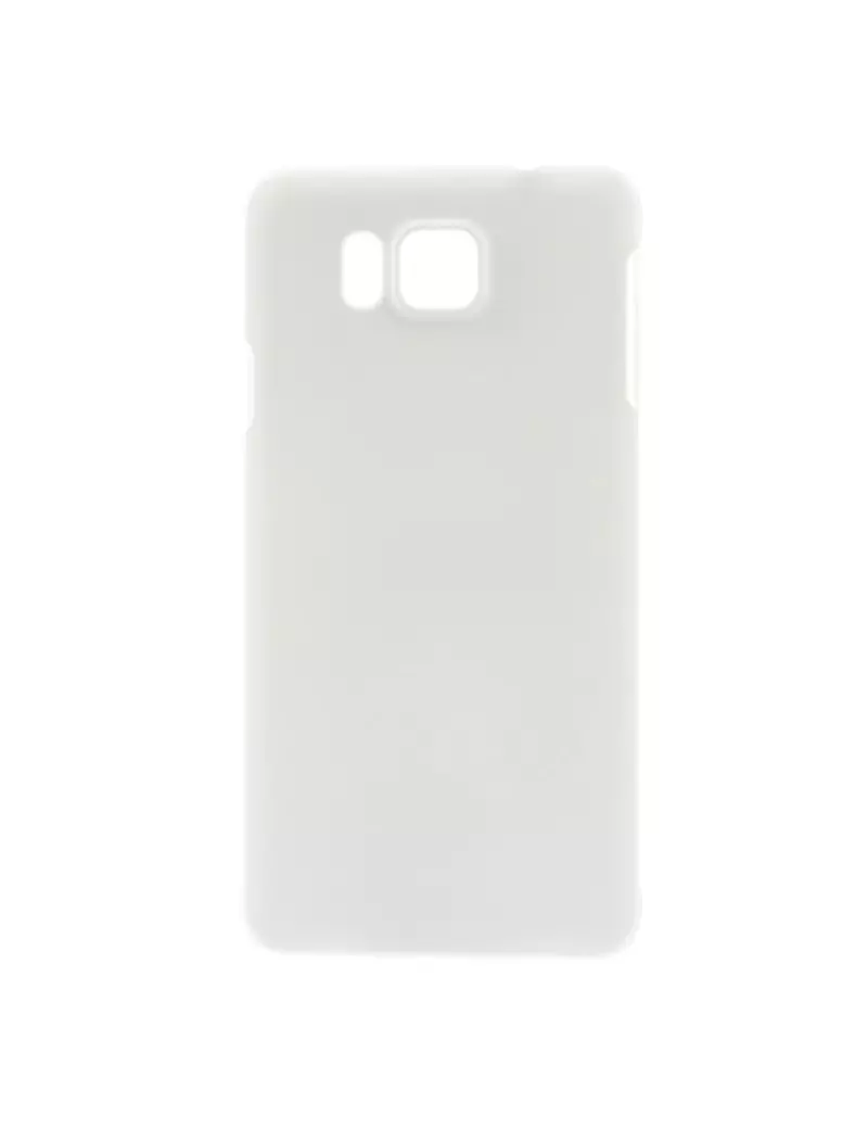 Cover Gomma Antigraffio per Samsung Galaxy Alpha Bianco