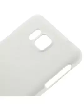 Cover Gomma Antigraffio per Samsung Galaxy Alpha Bianco