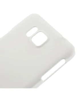 Cover in Gomma Antigraffio per Samsung Galaxy Alpha (Bianco)