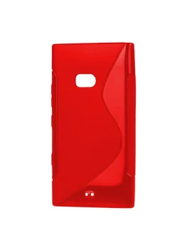Cover in TPU Silicone Morbida per Nokia Lumia 900 (Rosso)
