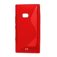 Cover in TPU Silicone Morbida per Nokia Lumia 900 (Rosso)