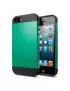 Cover Slim Armor TPU Policarbonato per iPhone 5 5S Verde Smeraldo
