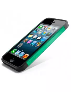 Cover Slim Armor TPU Policarbonato per iPhone 5 5S Verde Smeraldo