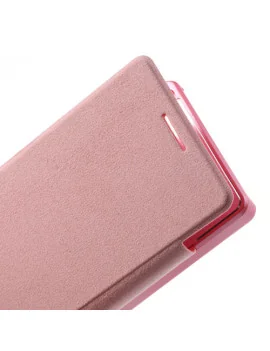 Cover Rigida per Huawei Ascend P6 Metal Style (Rosa)