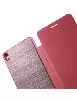 Cover Rigida per Huawei Ascend P6 Metal Style Rosa