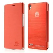 Cover Rigida per Huawei Ascend P6 Metal Style (Arancione)