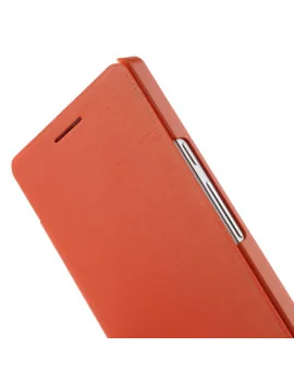 Cover Rigida per Huawei Ascend P6 Metal Style (Arancione)