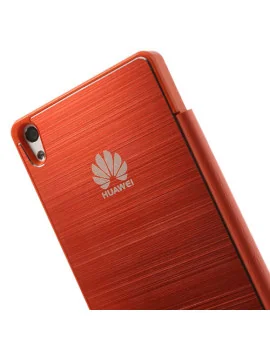 Cover Rigida per Huawei Ascend P6 Metal Style (Arancione)