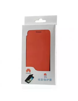 Cover Rigida per Huawei Ascend P6 Metal Style Arancione